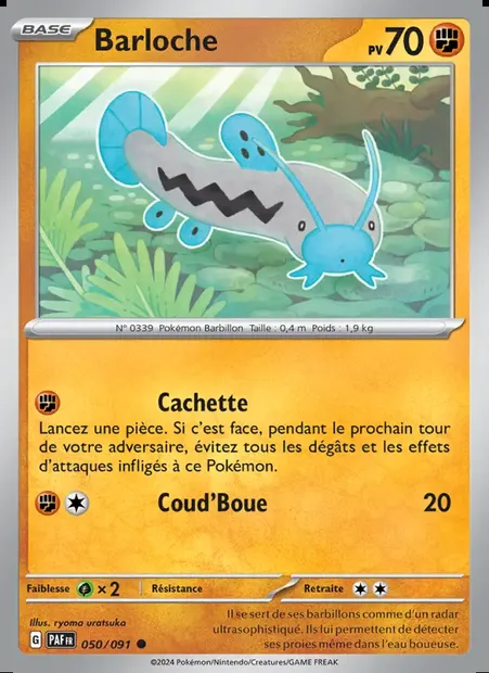 Barloche, carte Pokémon PAF 050 — extension Destinées de Paldea