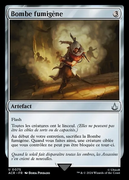 Bombe fumigène, carte Magic ACR 75 — extension Assassin's Creed