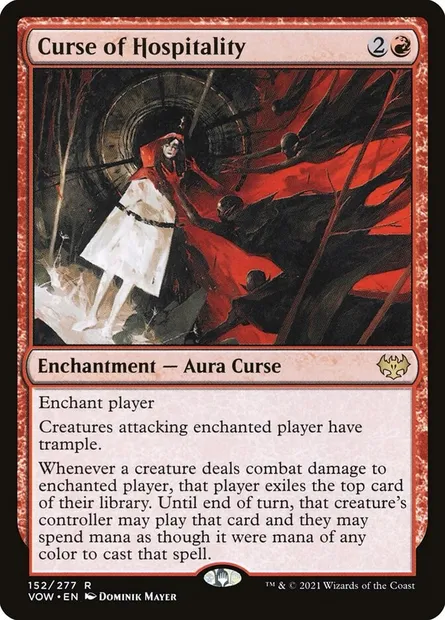 Curse of Hospitality, Magic card VOW 152 — Innistrad: Crimson Vow set