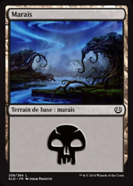 Marais, carte Magic KLD 258 — extension Kaladesh