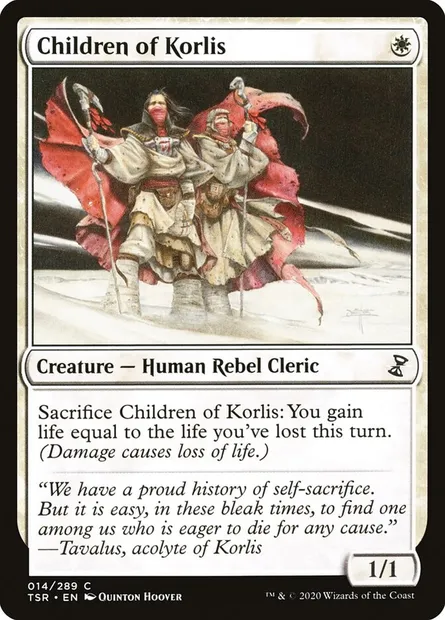 Children of Korlis, Magic card TSR 14 — Time Spiral Remastered set