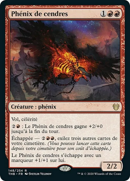 Phénix de cendres, carte Magic THB 148 — extension Theros Beyond Death
