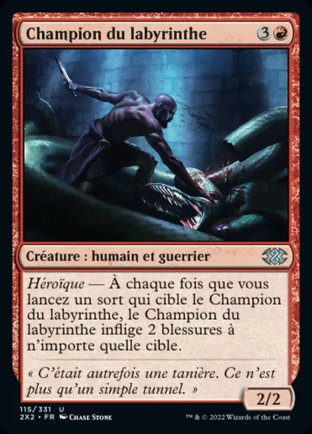 Champion du labyrinthe, carte Magic 2X2 115 — extension Double Masters 2022