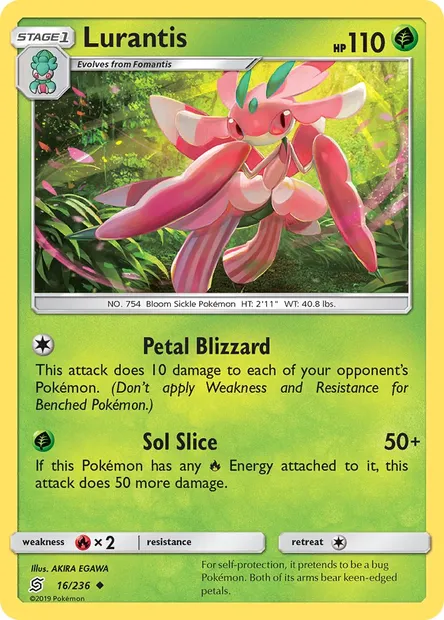 Lurantis, Pokémon card UNM 16 — Unified Minds set