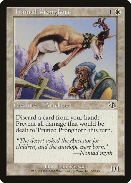 Trained Pronghorn, Magic card JUD 30 — Judgment set