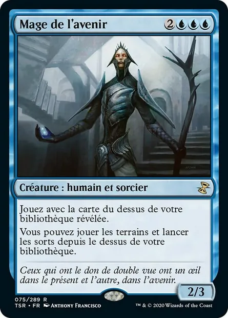 Mage de l'avenir, carte Magic TSR 75 — extension Spirale Temporelle Remastered
