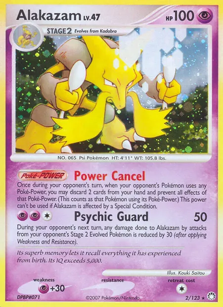Alakazam, carte Pokémon MT 2 — extension Trésors Mystérieux