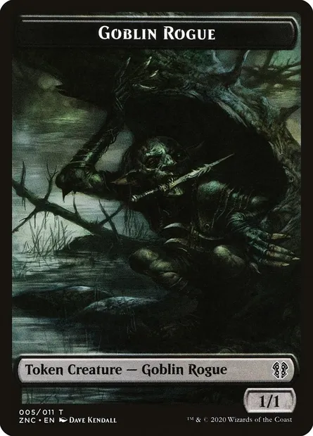 Goblin Rogue, Magic card TZNC 5 — Zendikar Rising Commander Tokens set
