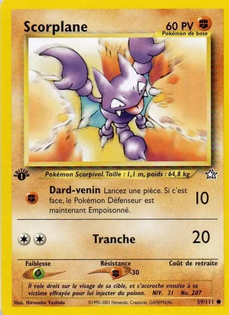 Scorplane, carte Pokémon NG 59 — extension Neo Genesis