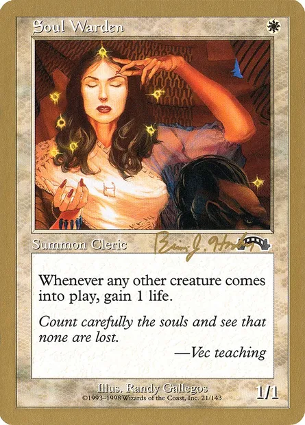 Garde des âmes, carte Magic WC98 bh21 — extension World Championship Decks 1998