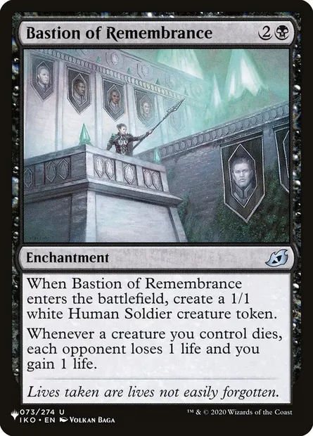 Bastion du souvenir, carte Magic PLST IKO-73 — extension The List