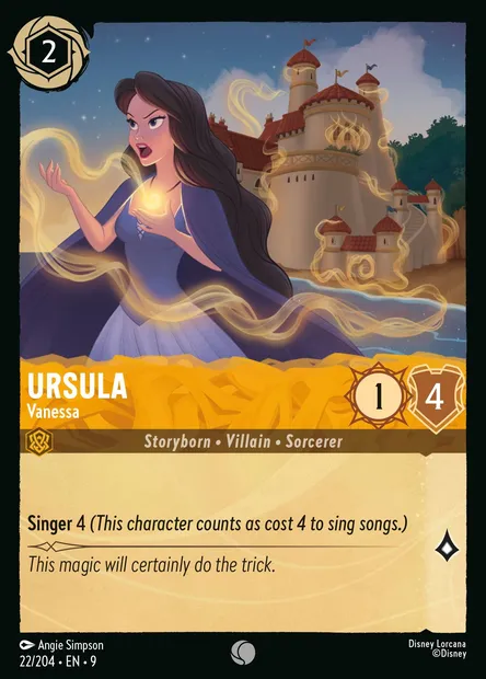 Ursula - Vanessa, Disney Lorcana card CH9-022 — Fabled set