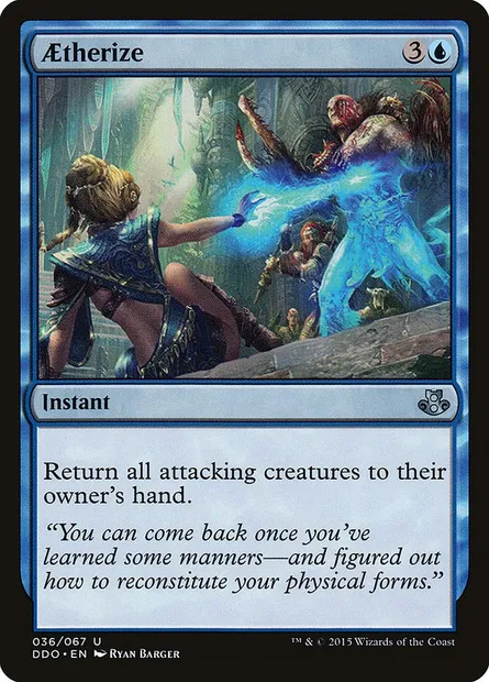Étherisation, carte Magic DDO 36 — extension Duel Decks: Elspeth vs. Kiora