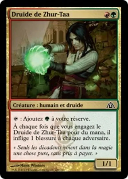 Druide de Zhur-Taa, carte Magic DGM 120 — extension Le labyrinthe du dragon
