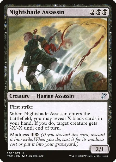 Nightshade Assassin, Magic card TSR 128 — Time Spiral Remastered set