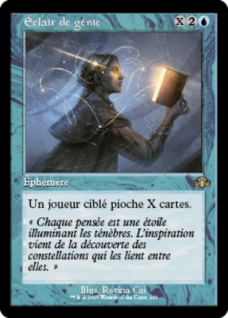Éclair de génie, carte Magic DMR 293 — extension Dominaria Remastered