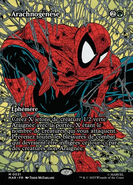 Arachnogénèse, carte Magic MAR 31 — extension Marvel Universe