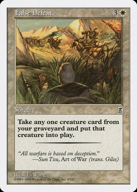False Defeat, carte Magic PTK 4 — extension Portal Three Kingdoms