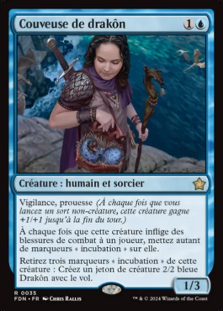Couveuse de drakôn, carte Magic FDN 35 — extension Foundations