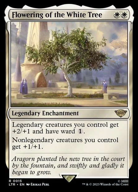 Flowering of the White Tree, Magic card LTR 15 — The Lord of the Rings: Tales of Middle-earth set