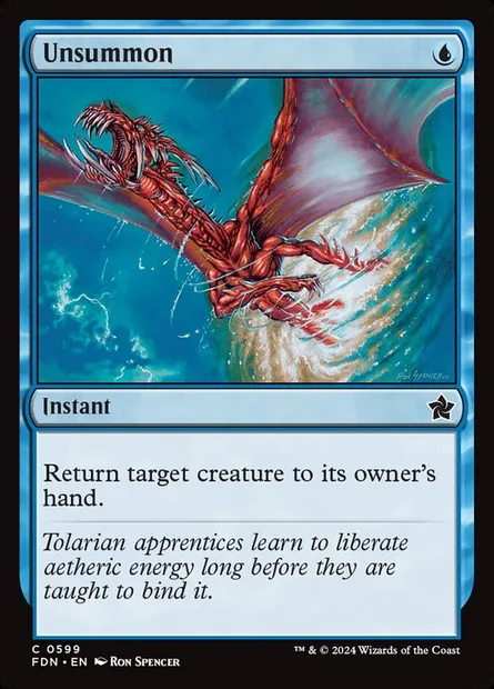 Désinvocation, carte Magic FDN 599 — extension Foundations