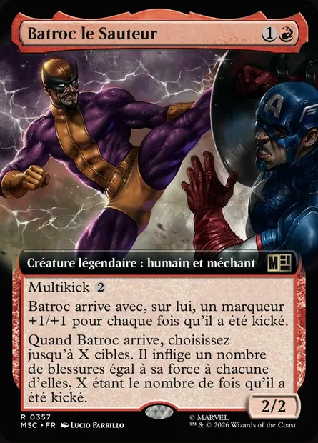 Batroc le Sauteur, carte Magic MSC 357 — extension Marvel Super Heroes Commander