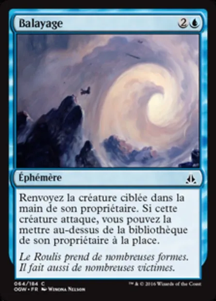 Balayage, carte Magic OGW 64 — extension Le serment des Sentinelles