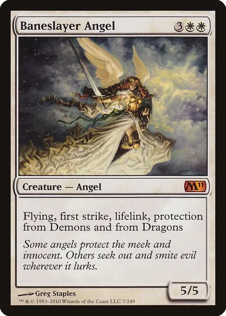 Baneslayer Angel, Magic card M11 7 — Magic 2011 set