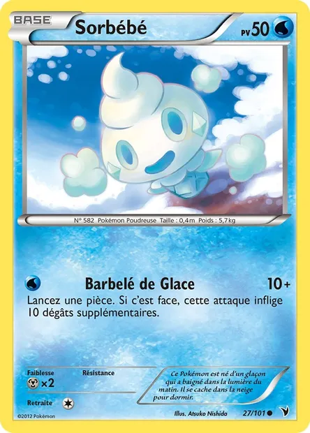 Sorbébé, carte Pokémon NVI 27 — extension Nobles Victoires