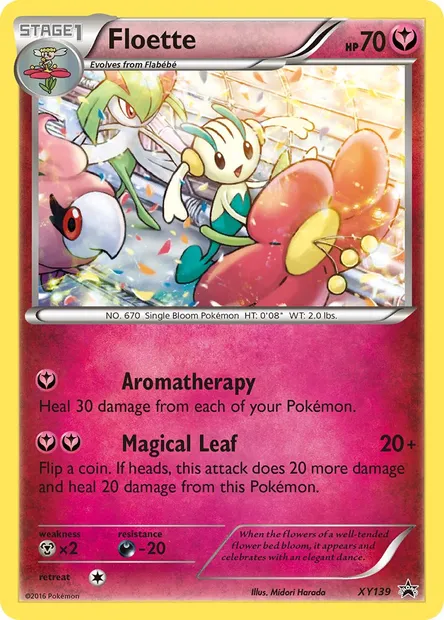 Floette, Pokémon card XY 139 — XY Black Star Promos set
