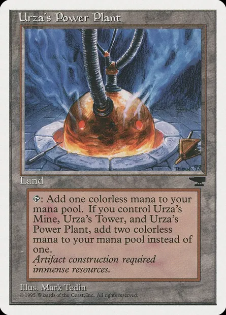 Centrale énergétique d'Urza, carte Magic CHR 115d — extension Chronicles