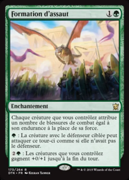 Formation d'assaut, carte Magic DTK 173 — extension Les Dragons de Tarkir