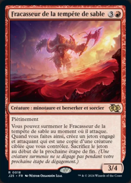 Fracasseur de la tempête de sable, carte Magic J25 18 — extension Foundations Jumpstart
