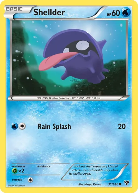 Shellder, Pokémon card XY 31 — XY set
