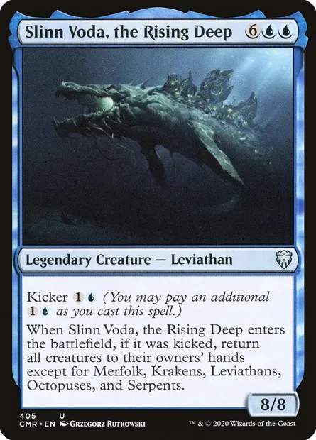 Slinn Voda, the Rising Deep, Magic card CMR 405 — Commander Legends set