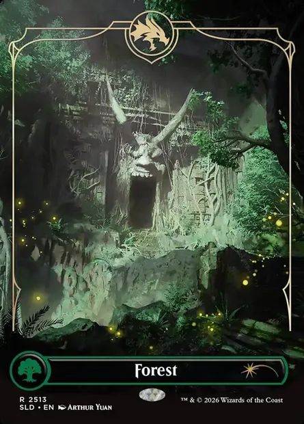 Forest, Magic card SLD 2513 — Secret Lair Drop set