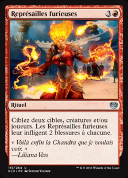 Représailles furieuses, carte Magic KLD 115 — extension Kaladesh