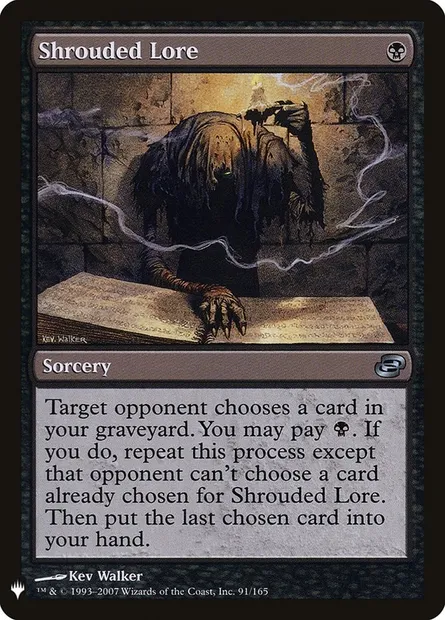 Shrouded Lore, Magic card PLST PLC-91 — The List set