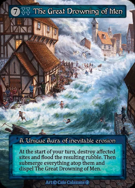 The Great Drowning of Men, carte Sorcery ATH 158 — extension Arthurian Legends