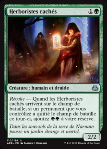 Herboristes cachés, carte Magic AER 110 — extension La révolte éthérique