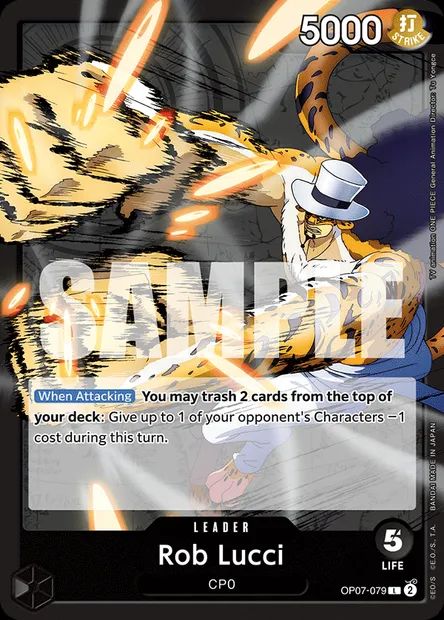 Rob Lucci, One Piece card OP07-079 — 500 YEARS IN THE FUTURE set