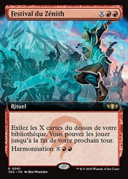 Festival du Zénith, carte Magic TDC 81 — extension Tarkir: Dragonstorm Commander