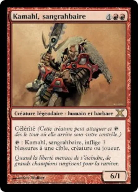 Kamahl, sangrahbaire, carte Magic 10E 214 — extension Dixième édition