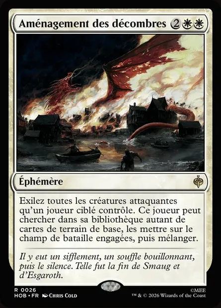 Aménagement des décombres, carte Magic HOB 26 — extension The Hobbit