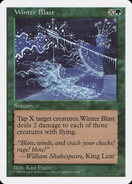 Winter Blast, Magic card 5ED 343 — Fifth Edition set