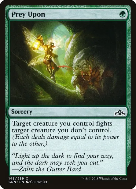 Prey Upon, Magic card GRN 143 — Guilds of Ravnica set