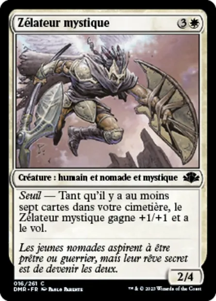 Zélateur mystique, carte Magic DMR 16 — extension Dominaria Remastered