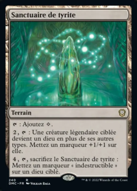 Sanctuaire de tyrite, carte Magic DMC 240 — extension Dominaria United Commander