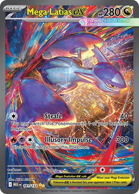 Mega Latias ex, Pokémon card MEG 181 — Mega Evolution set