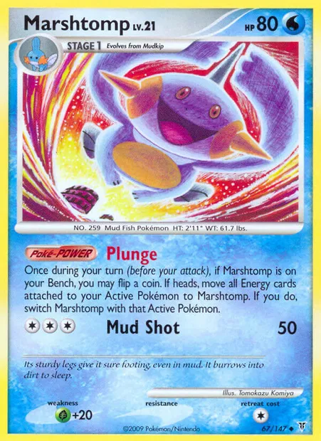 Marshtomp, Pokémon card SV 67 — Supreme Victors set